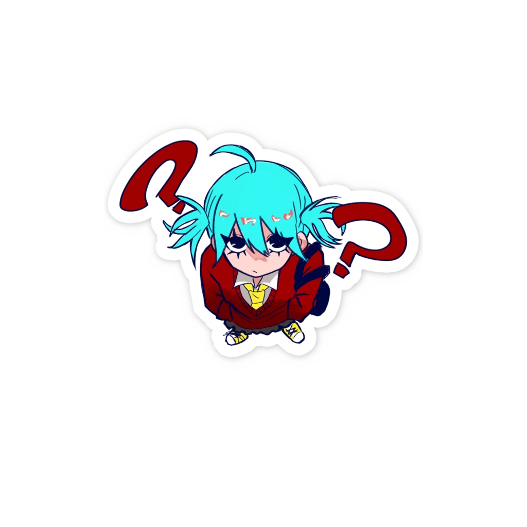 ❓🙄スマホステッカー