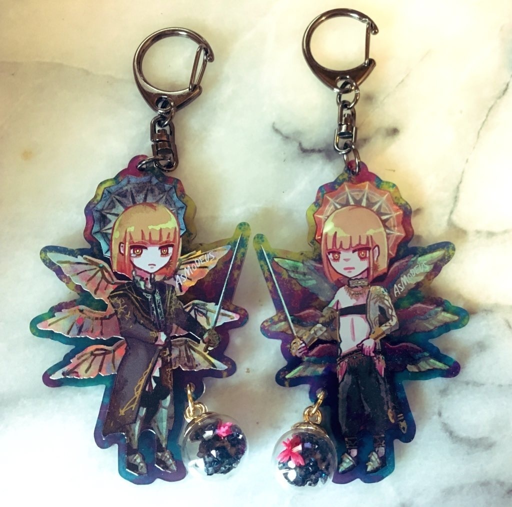 【天使/堕天使一体型】ズボンズラサレテンシシリーズ/アクリルキーホルダー