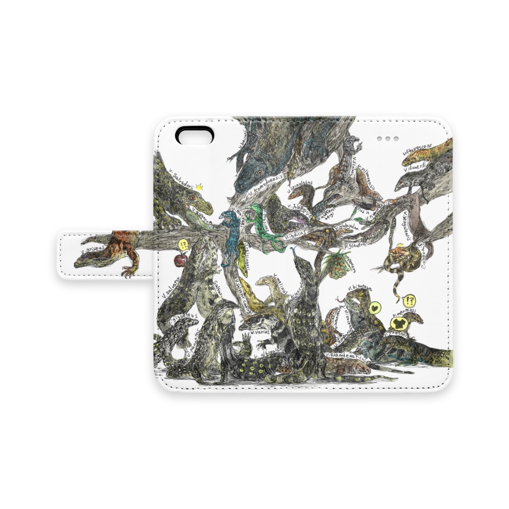 Monitor Lizards ver.white/for iphone6,6s case/Ammonia