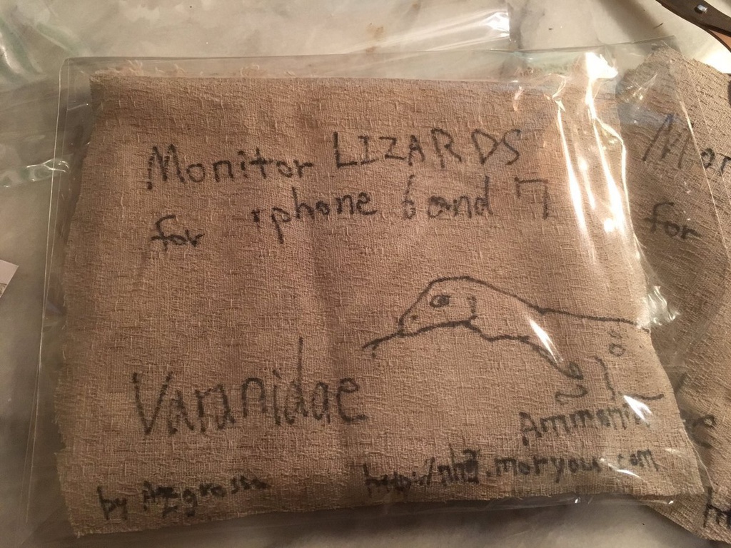 【自宅発送】Monitor lizards/for iphone6, iphone7 case ※別スマホ用のケースは受注生産です/Ammonia