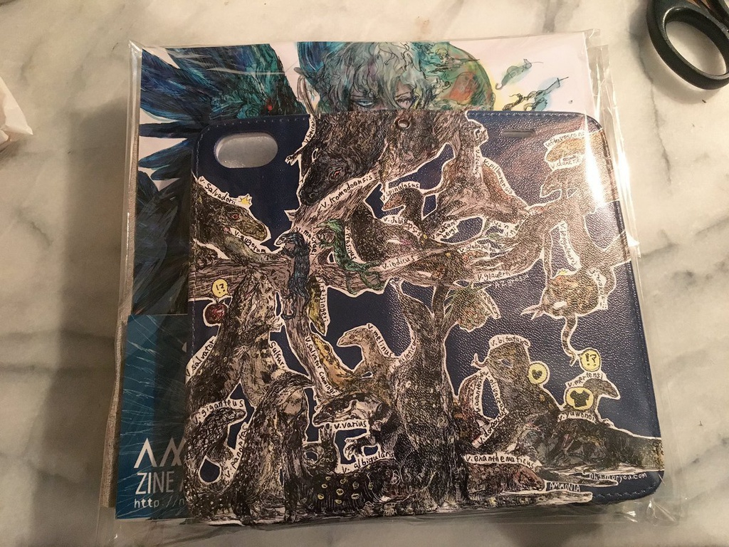 【自宅発送】Monitor lizards/for iphone6, iphone7 case ※別スマホ用のケースは受注生産です/Ammonia