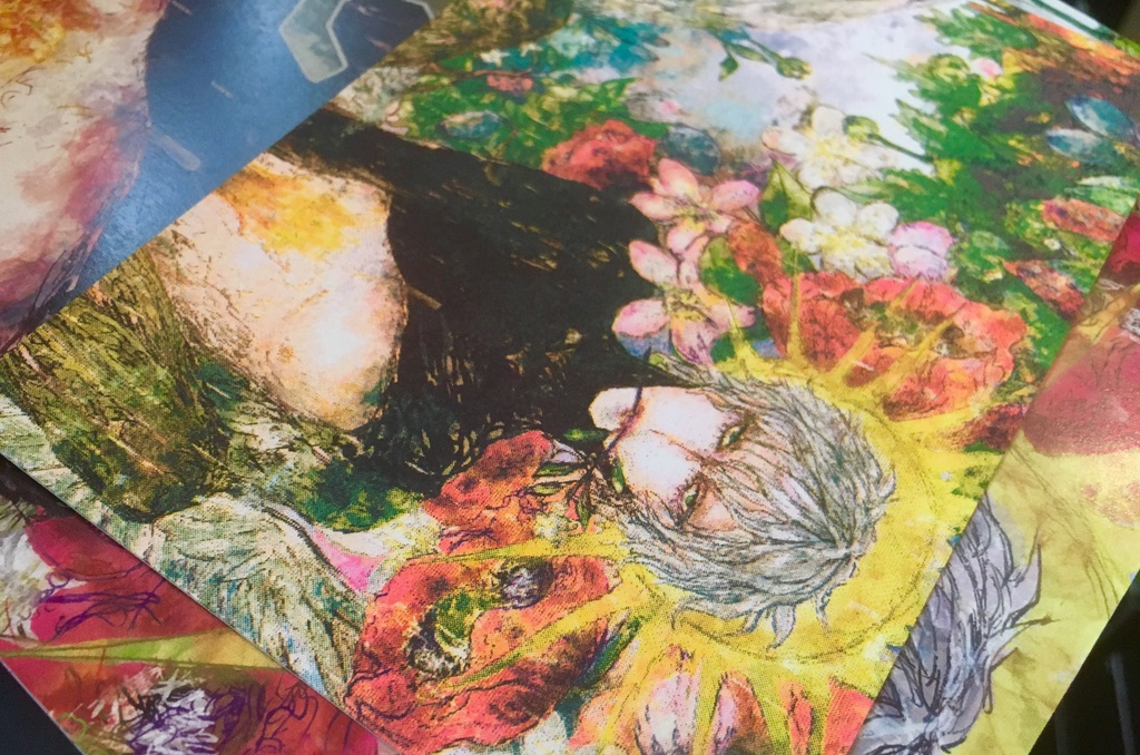 ギリシア神話: Eros(エロース)【蛍光色入孔版印刷ポストカード】