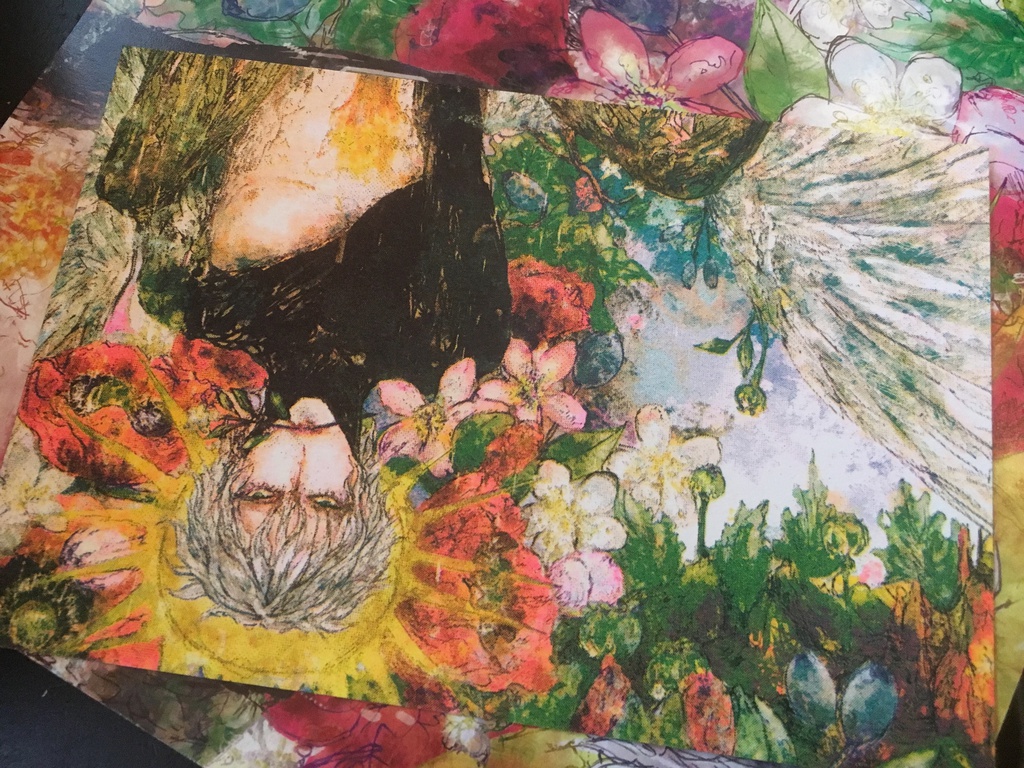 ギリシア神話: Eros(エロース)【蛍光色入孔版印刷ポストカード】