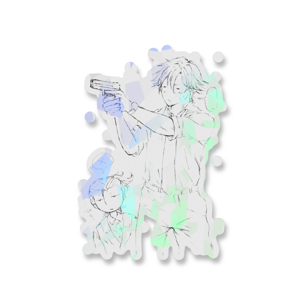 ホログラムステッカー B