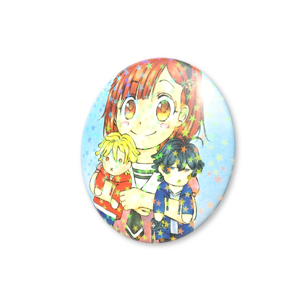 ホログラム缶バッジ A