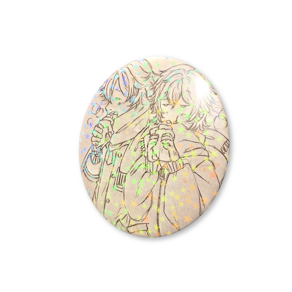 ホログラム缶バッジ C