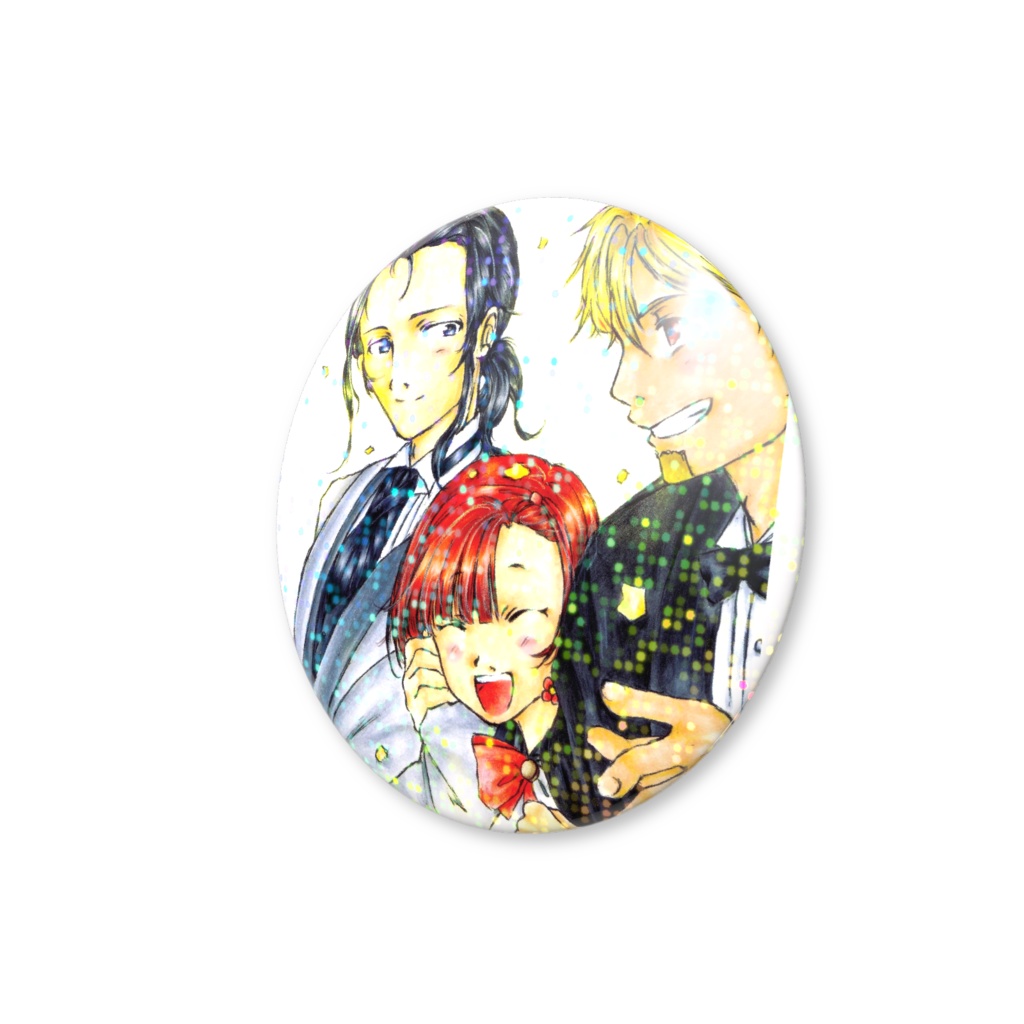 ホログラム缶バッジ B