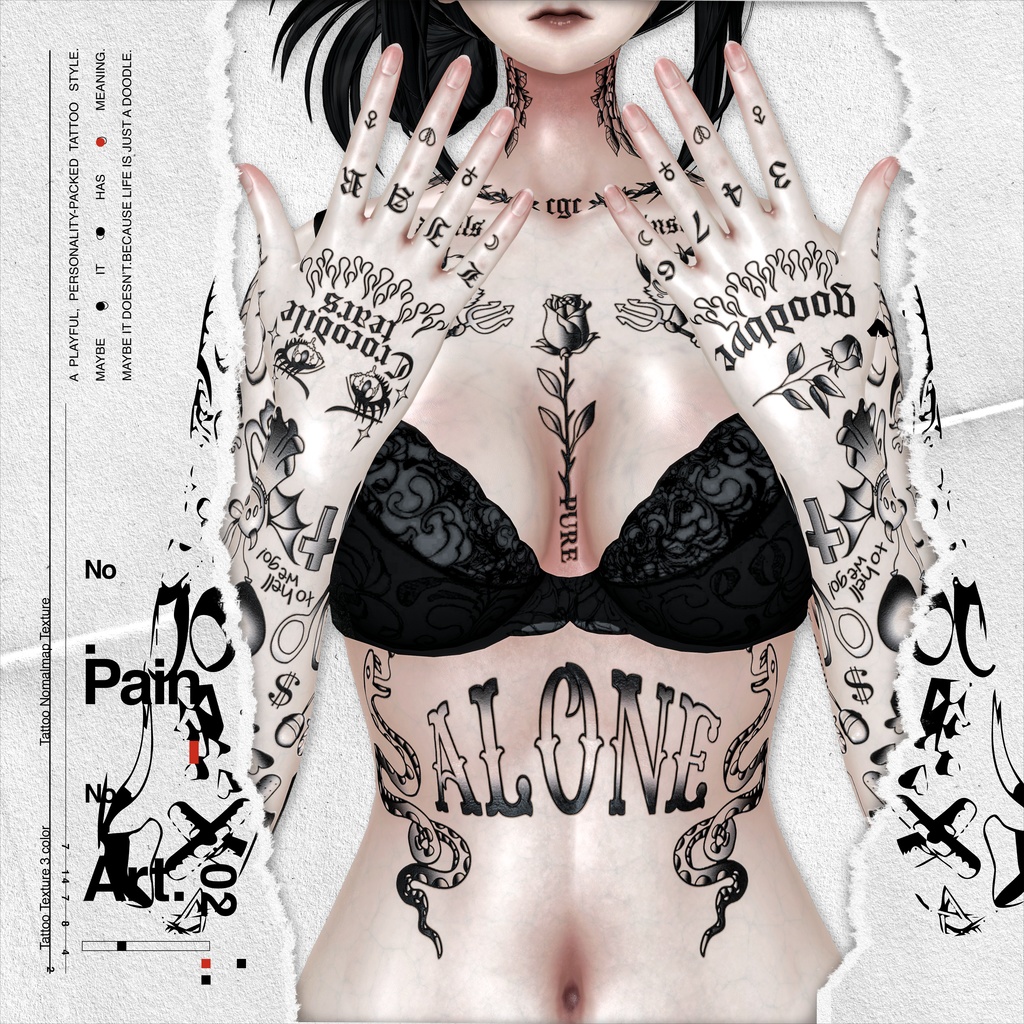 Neo Doodle Tattoo/ネオドゥードゥルタトゥー