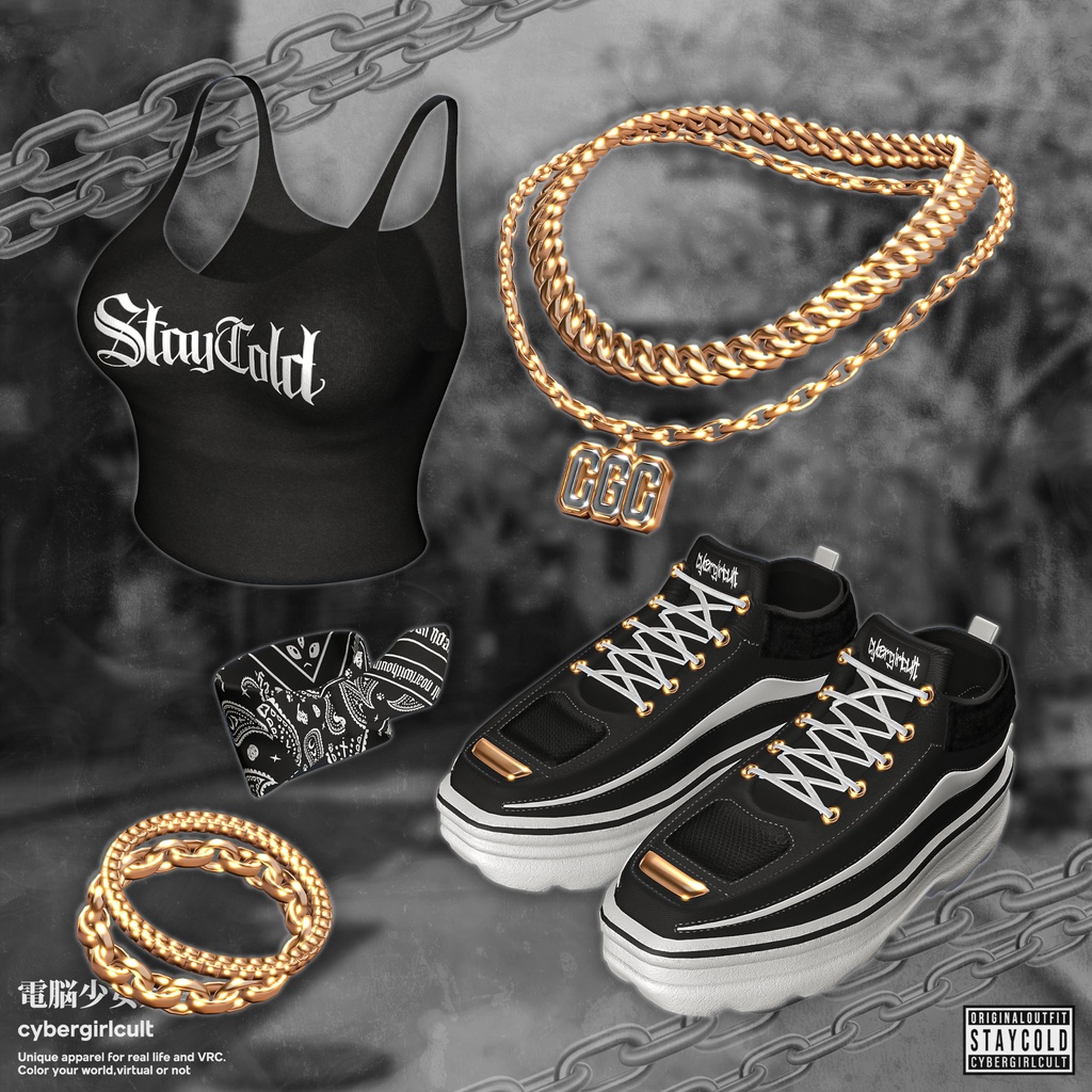 【10アバター対応】Chill Gang Outfit Re:Roll/チルギャングアウトフィット・リロール