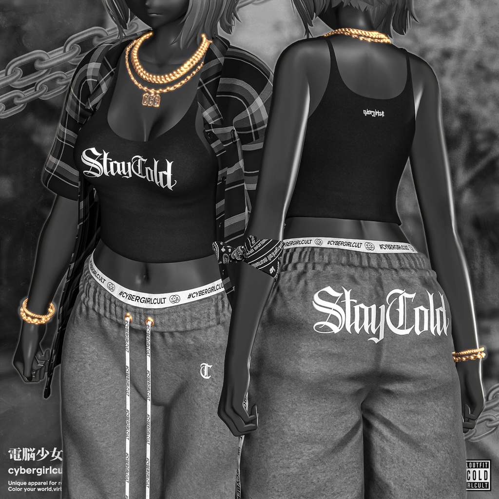 【10アバター対応】Chill Gang Outfit Re:Roll/チルギャングアウトフィット・リロール