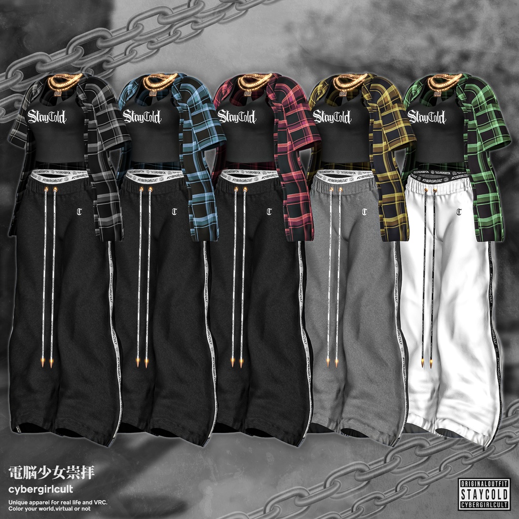 【10アバター対応】Chill Gang Outfit Re:Roll/チルギャングアウトフィット・リロール