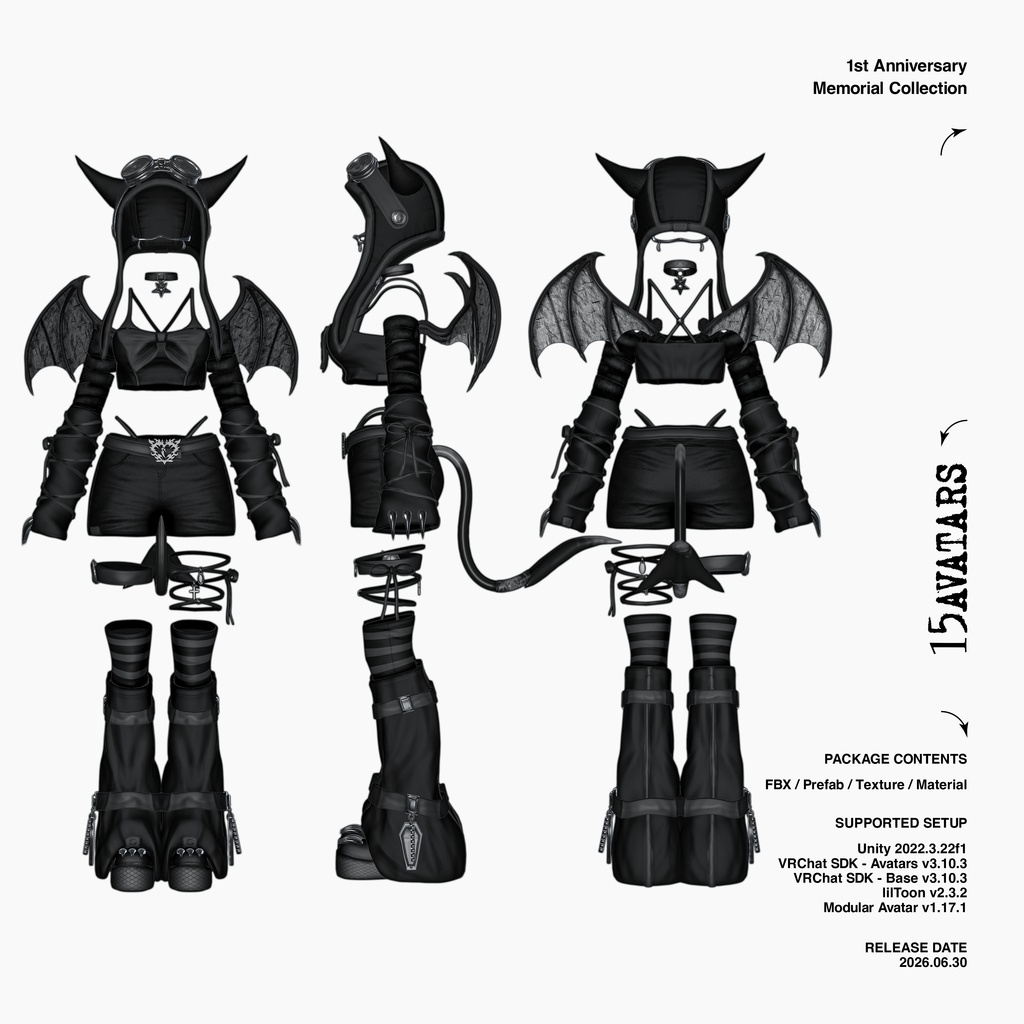【999着限定】1周年記念メモリアルコレクション「Devilcore/デヴィルコア(悪魔の心臓)」