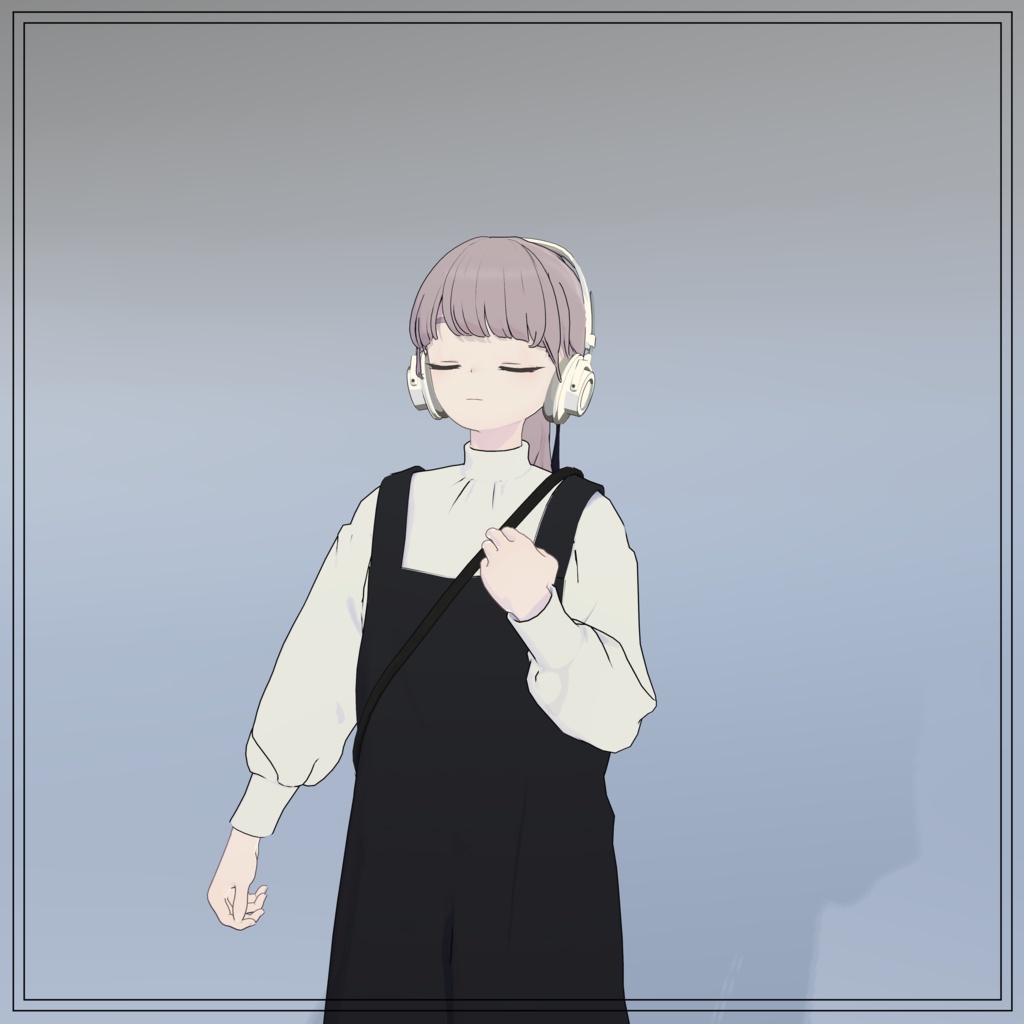 VRC向け3D装飾品【シンプルヘッドホン】