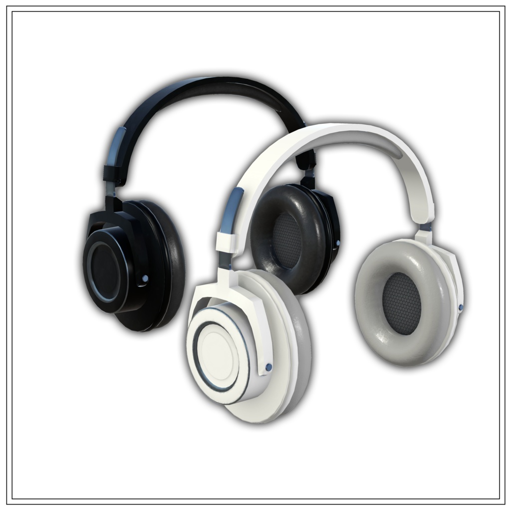 VRC向け3D装飾品【シンプルヘッドホン】