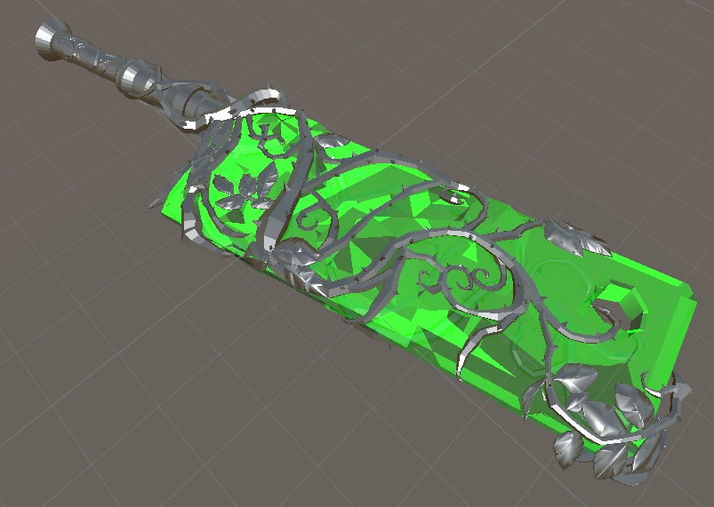 ツイステッドワンダーランド　右大将リリアの武器風3Dモデル