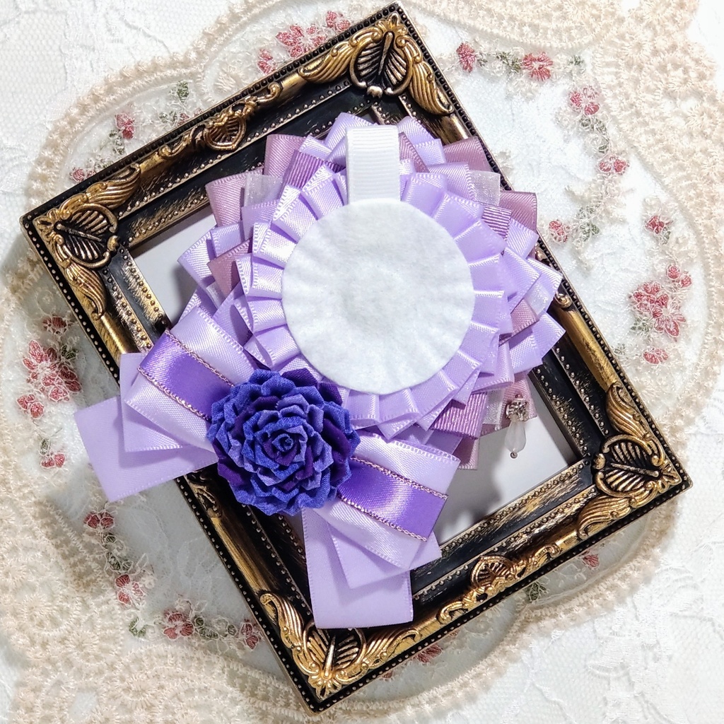 [71]54〜57mm用　紫薔薇の痛ロゼット(紫)