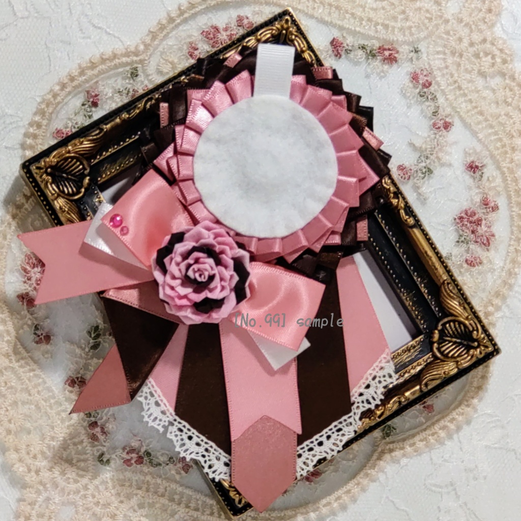 [99]54〜57mm用　ルビーチョコの痛ロゼット(ピンク)