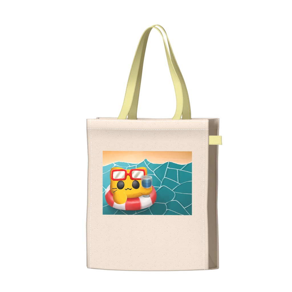 サマーにゃんぷっぷートートバッグ
