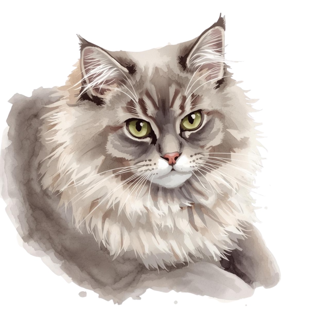 🎨 水彩画風の可愛い猫クリップアート10点セット 🐾