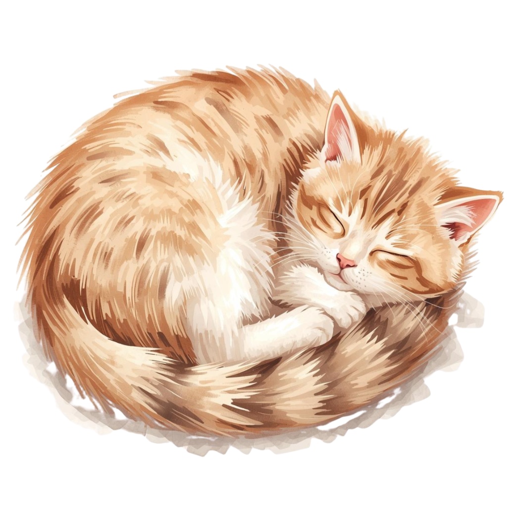 🎨 水彩画風の可愛い猫クリップアート10点セット 🐾