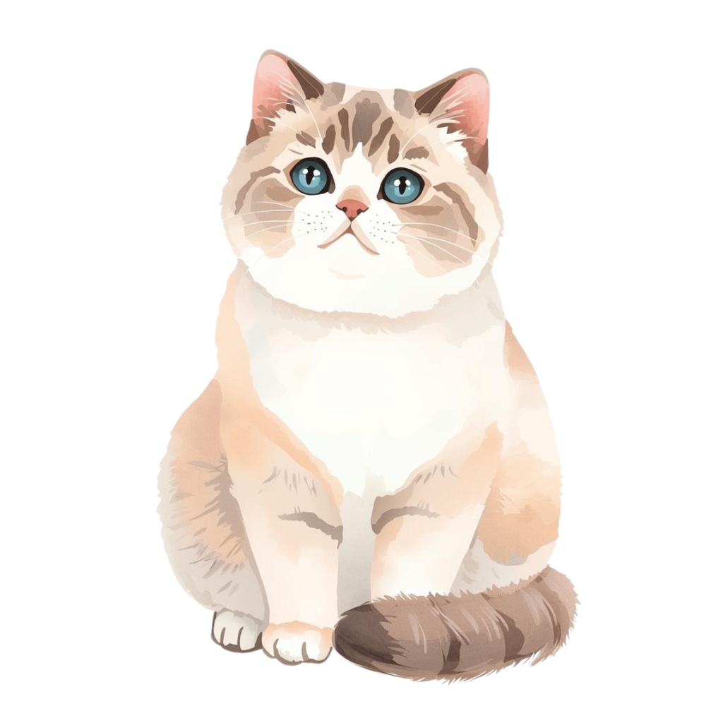 🎨 水彩画風の可愛い猫クリップアート10点セット 🐾