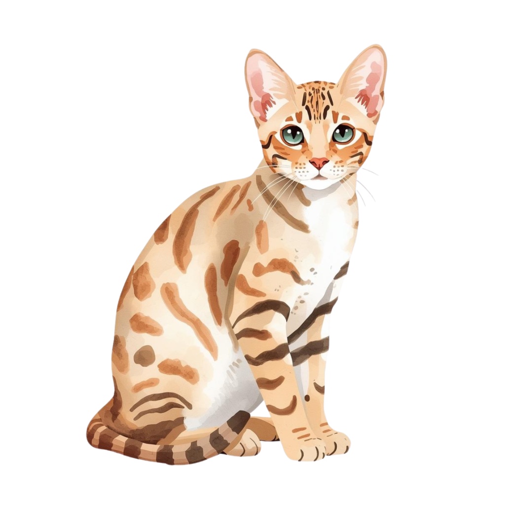 🎨 水彩画風の可愛い猫クリップアート10点セット 🐾