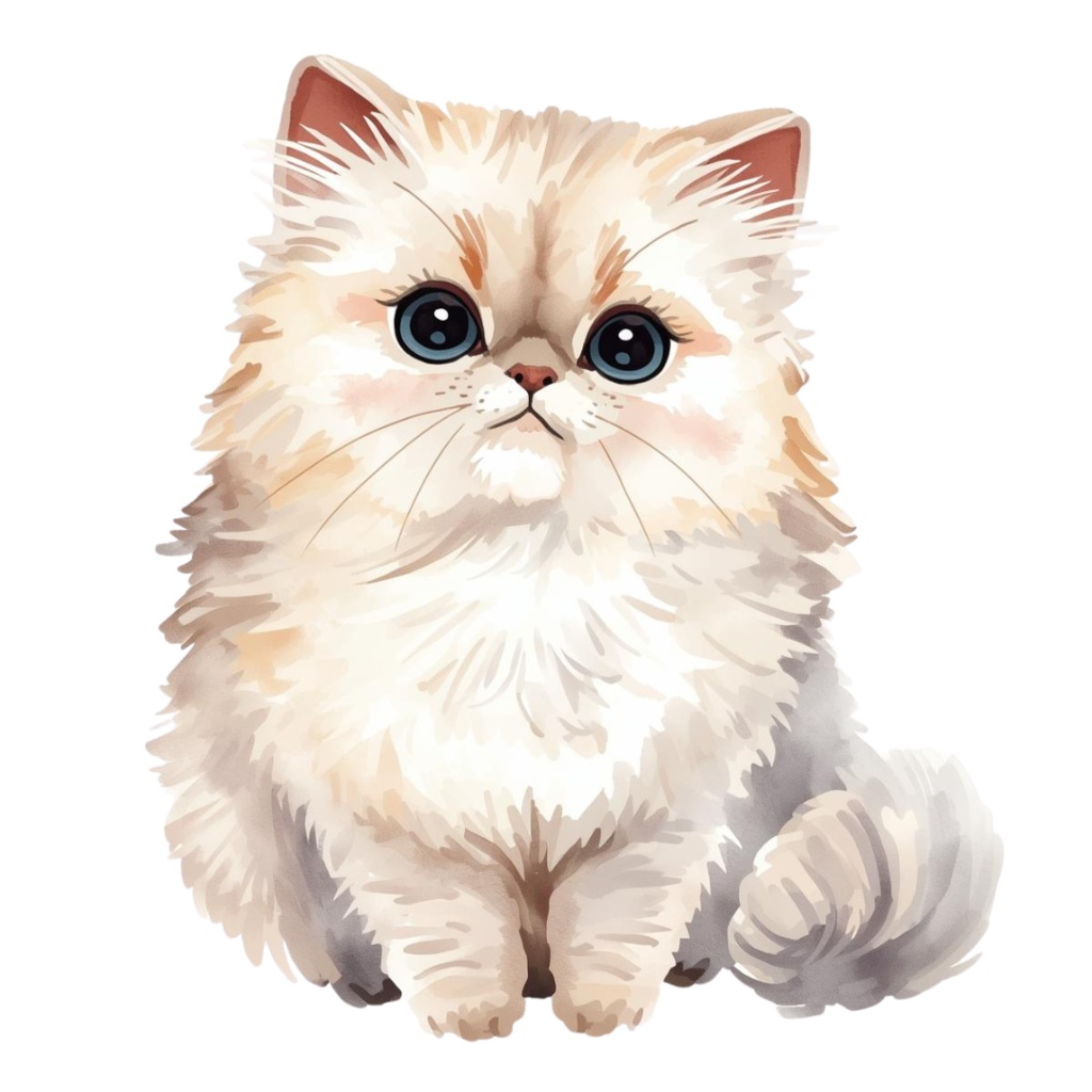 🎨 水彩画風の可愛い猫クリップアート10点セット 🐾