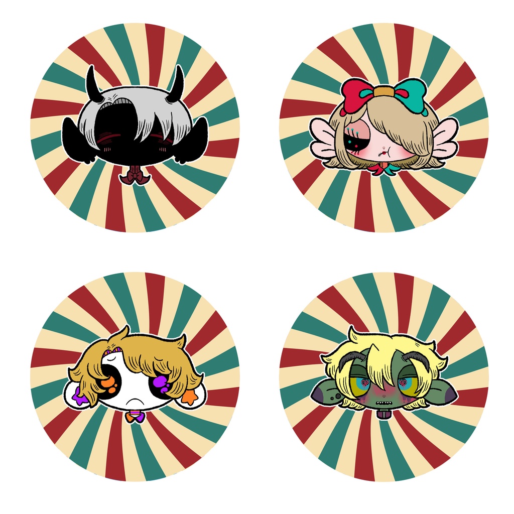 缶バッチセット(サーカス)