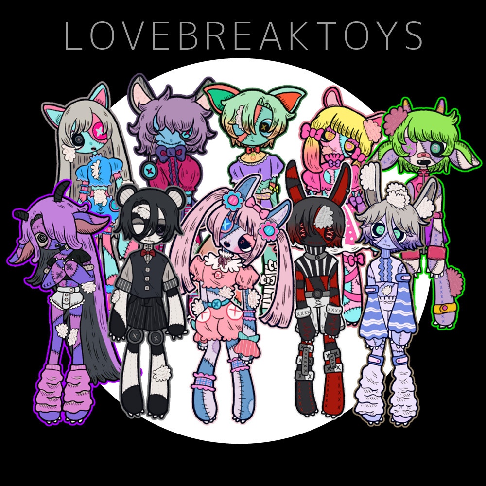 【受注生産】LOVE　BREAK　TOYS　(アクリルキーホルダー)