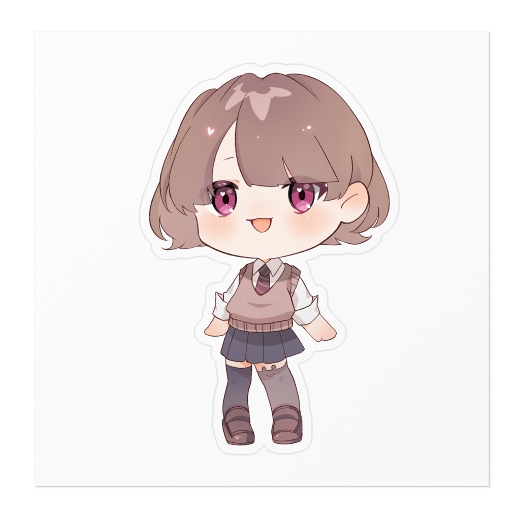 まむきちデフォルメステッカー