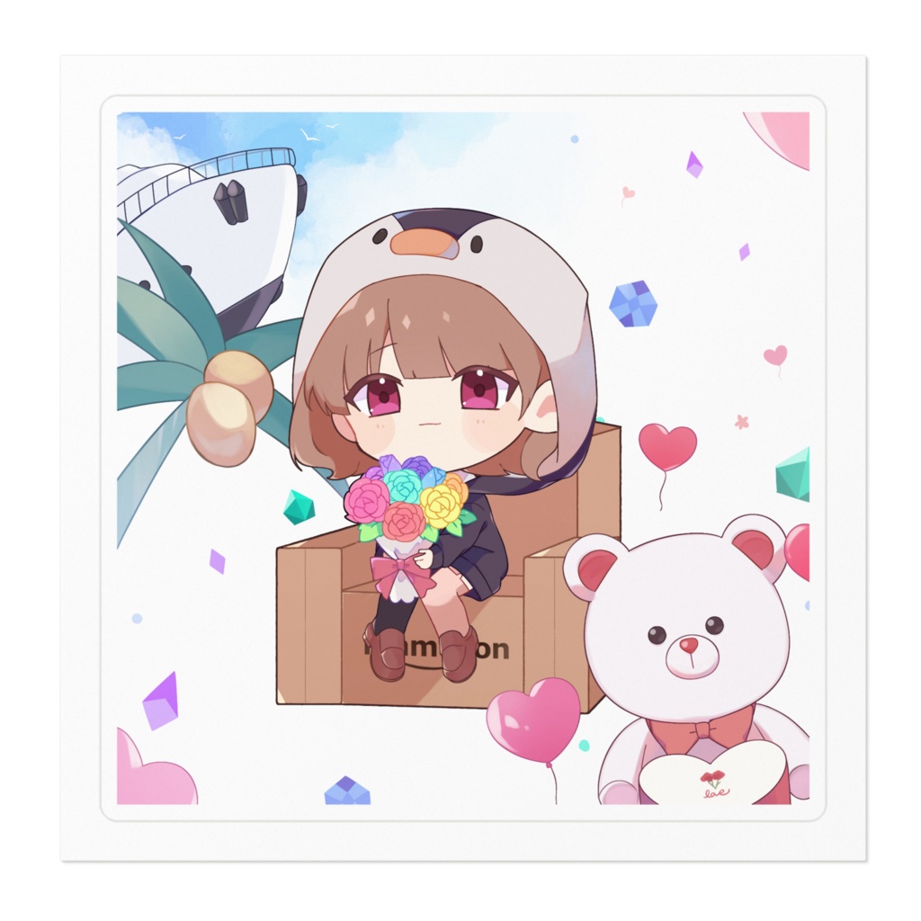 配信2周年記念ステッカー