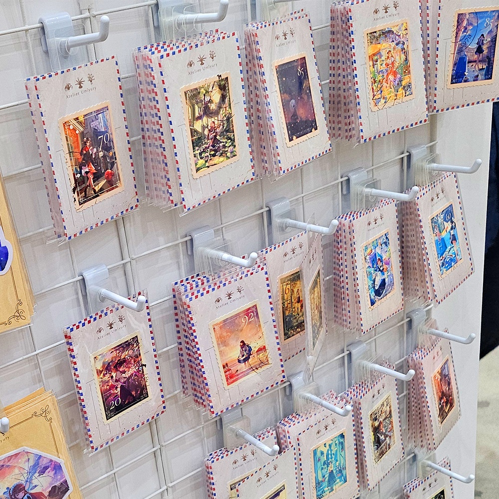 切手風ステッカー(全10種)