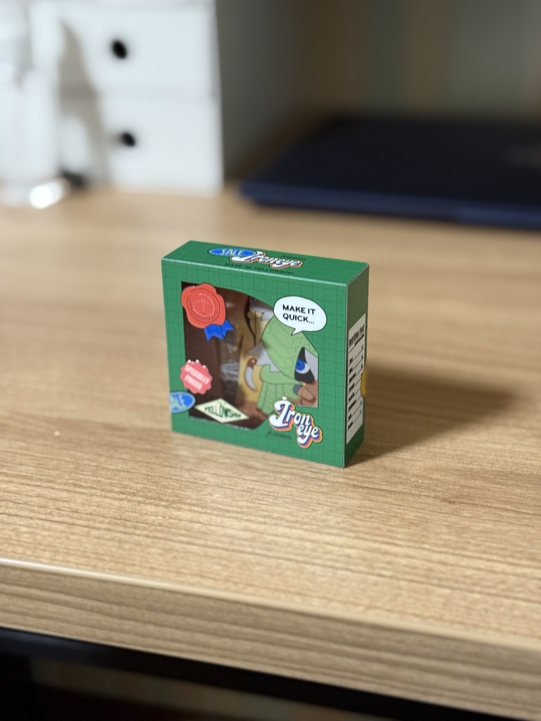 【再販】鉄の目 ドールパッケージ風アクリルブロック