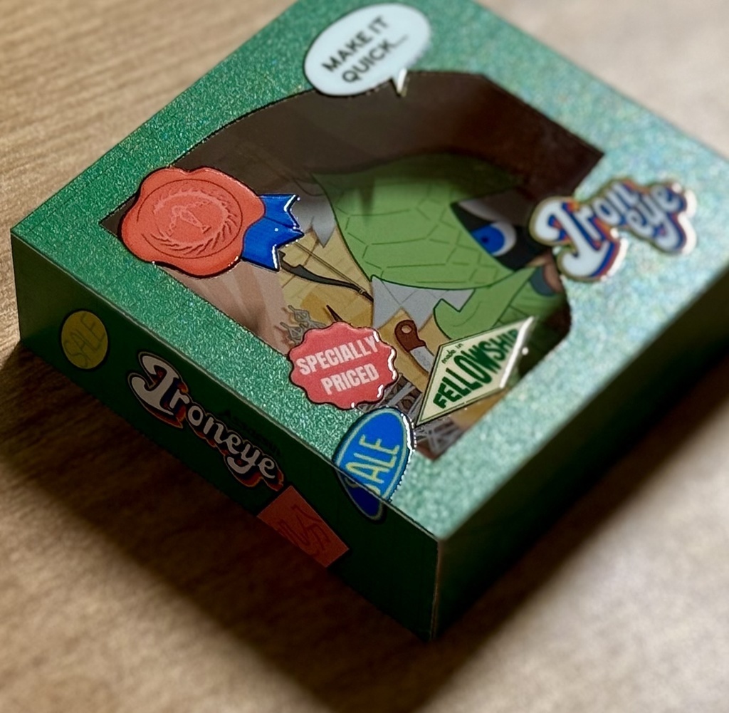 【再販】鉄の目 ドールパッケージ風アクリルブロック