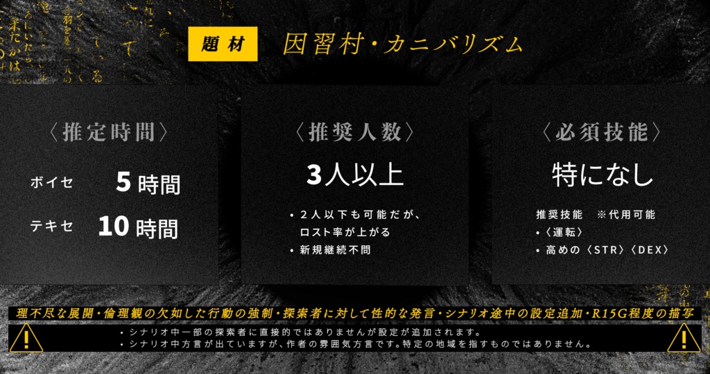 【CoC】オナジメ SPLL:E189371