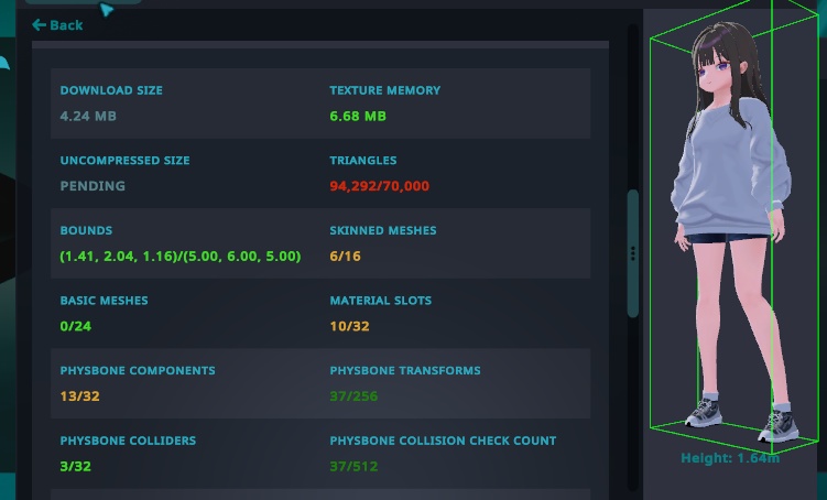 Yurei Original Character Vrchat 3D Model!!