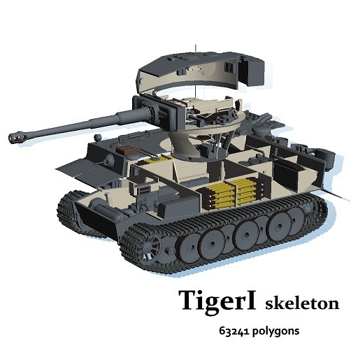 TigerI skeleton