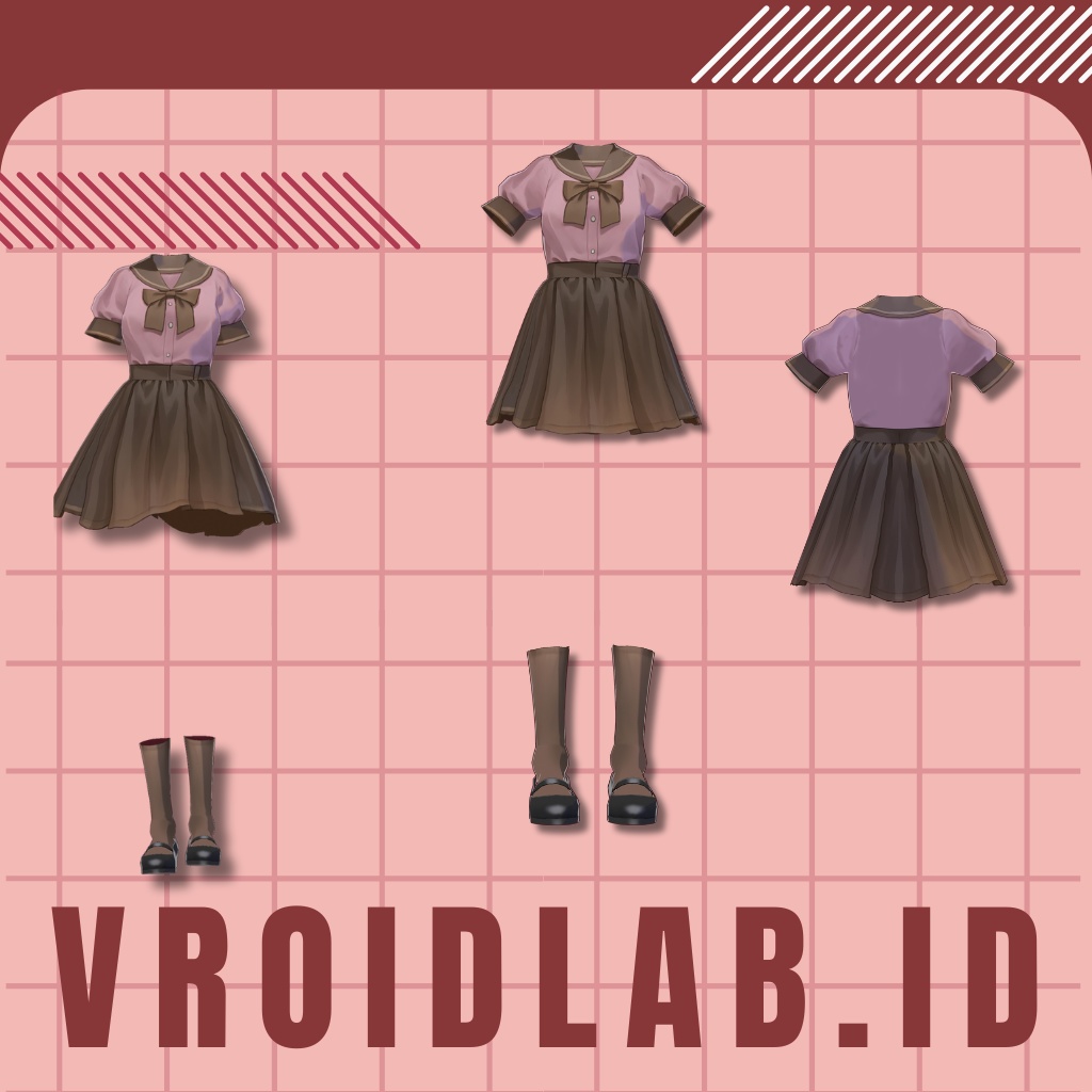 VRoid衣装 みゆ千里 Miyu Chisato