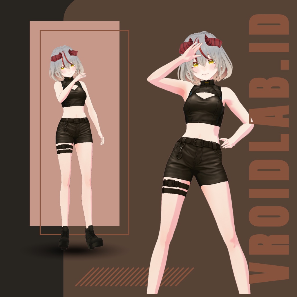 あどれなりんふろー | Adrenaline Flow  |  VRoid Studio Outfit | Anime Style | Virtual Fashion 