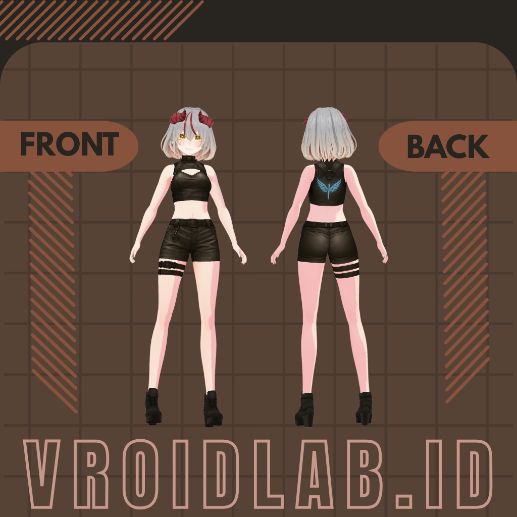 あどれなりんふろー | Adrenaline Flow | VRoid Studio Outfit | Anime Style | Virtual Fashion