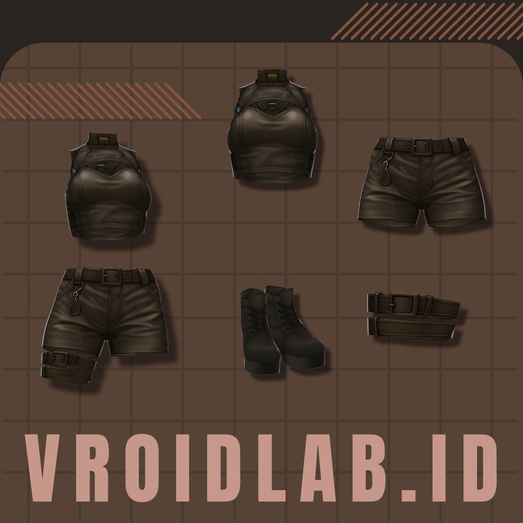 あどれなりんふろー | Adrenaline Flow | VRoid Studio Outfit | Anime Style | Virtual Fashion