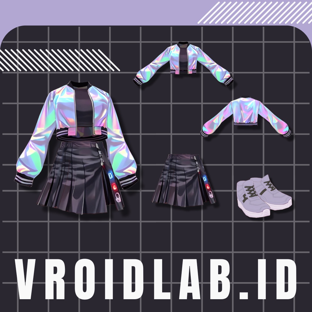 おーろら ぐるーゔ | Aurora Groove | VRoid Studio Outfit | Anime Style | Virtual Fashion