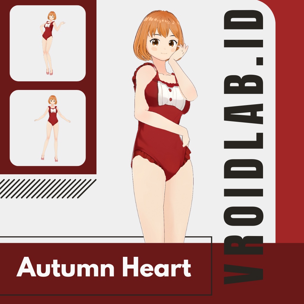 おーたむ はーと | Autumn Heart | VRoid Studio Outfit | Anime Style | Virtual Fashion