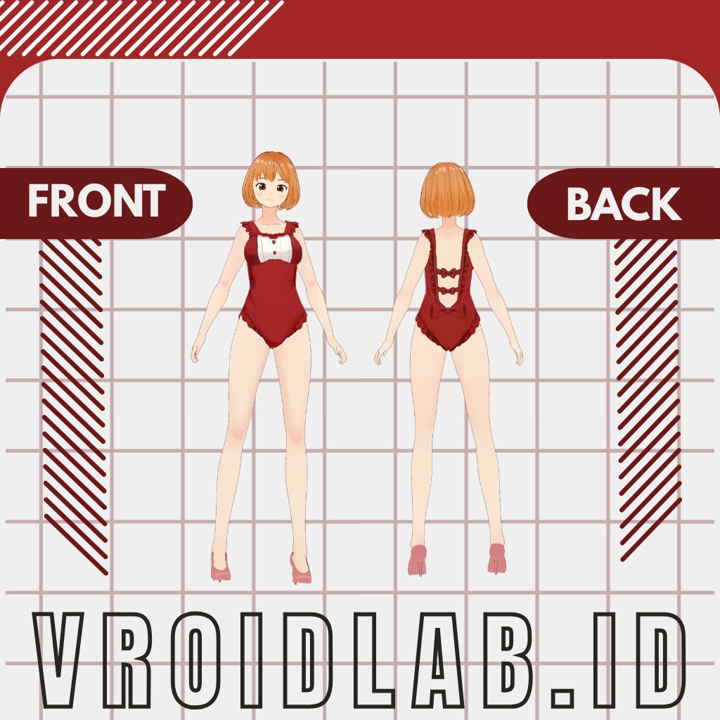 おーたむ はーと | Autumn Heart | VRoid Studio Outfit | Anime Style | Virtual Fashion