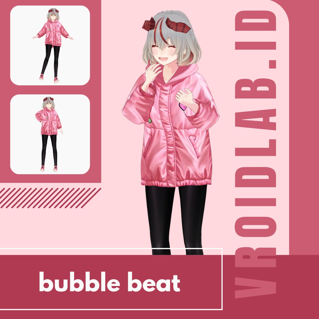 ばぶる びいと | bubble beat | VRoid Studio Outfit | Anime Style | Virtual Fashion