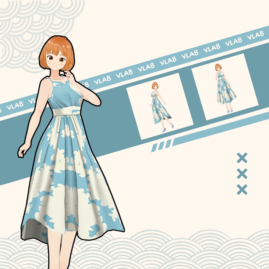  くらうど わるつぅ | Cloud Waltz | VRoid Studio Outfit | Anime Style | Virtual Fashion