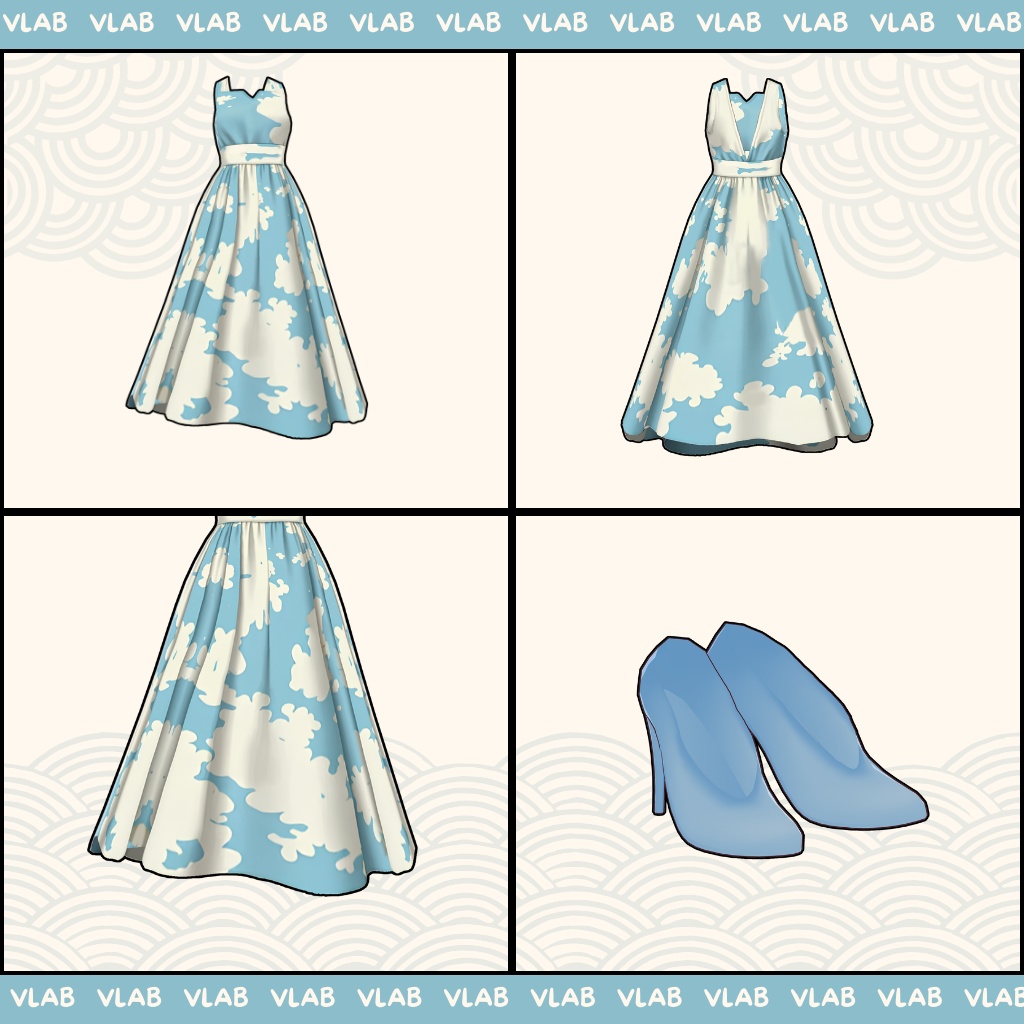 くらうど わるつぅ | Cloud Waltz | VRoid Studio Outfit | Anime Style | Virtual Fashion