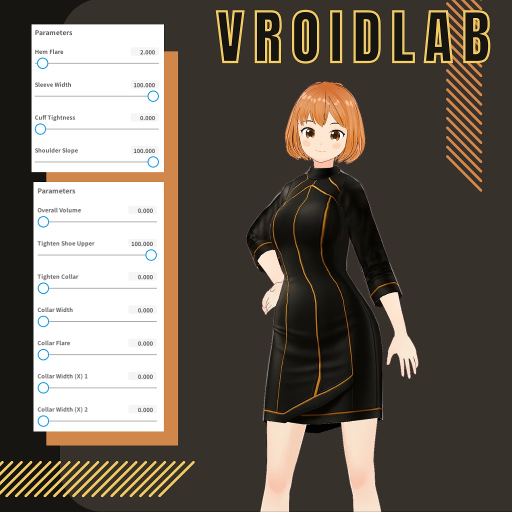 だーく もなーく | Dark Monarch | VRoid Studio Outfit | Anime Style | Virtual Fashion