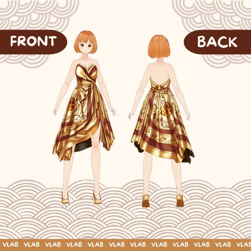 ごおるど きい | gold khy | VRoid Studio Outfit | Anime Style | Virtual Fashion