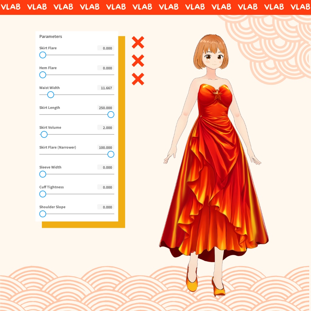 いりー ばーん | illy burn | VRoid Studio Outfit | Anime Style | Virtual Fashion